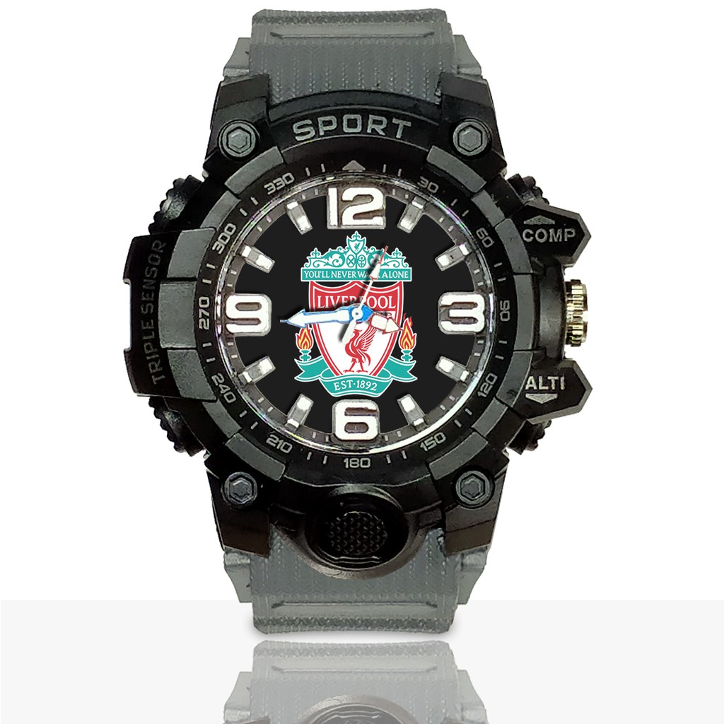 Jam Tangan Custom LIVERPOOL Ruber- Water Resistant