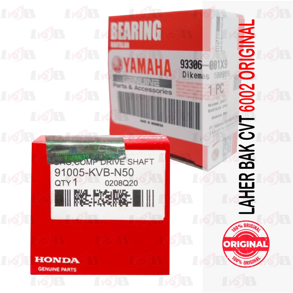 Laher Bak CVT Vario Beat Scoopy 6002 2RS Ball Bearing Original Honda