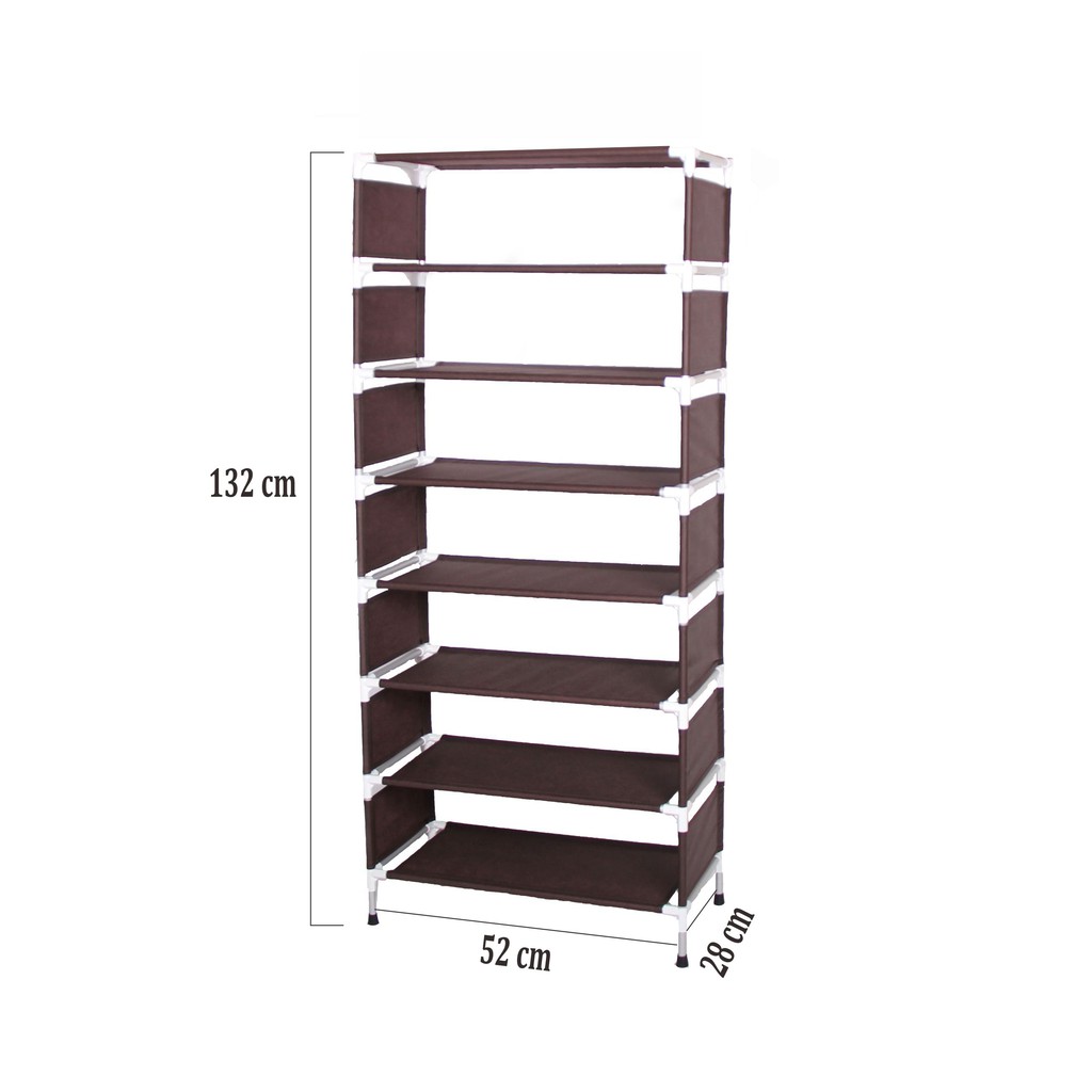 Mega_1688 Rak Sepatu Aluminium 8 Susun MG427