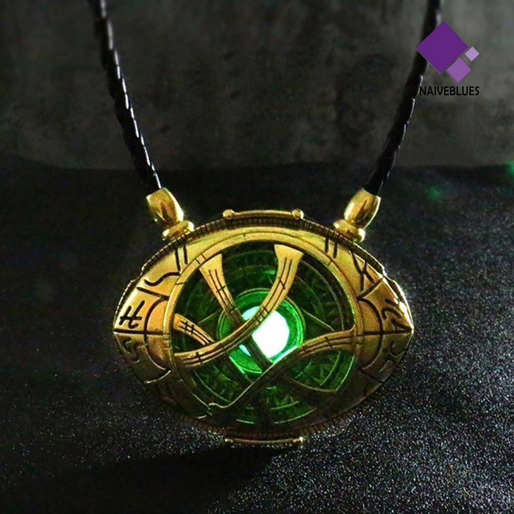 Kalung Liontin Agamotto Glow in The Dark Untuk Unisex