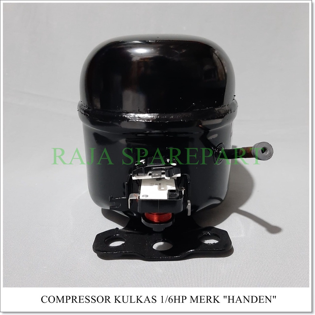 Compressor Kulkas &quot;HANDEN&quot; 1/6HP (Harga Sudah Termasuk Packing Kayu)