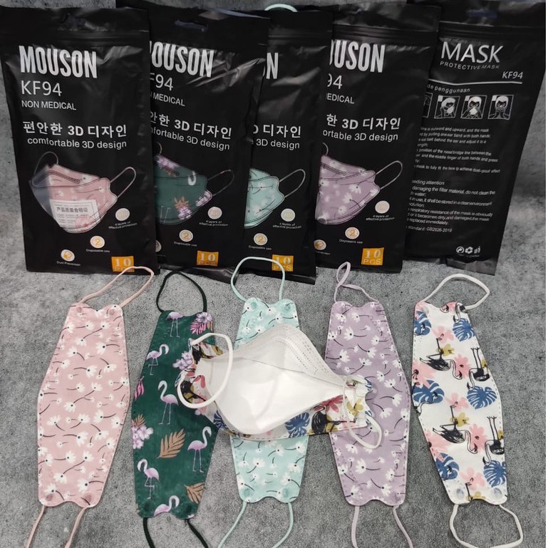 MASKER KF94 KOREA 3D MOTIF KARAKTER MOUSON