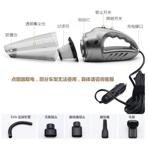 Shunwei Vacum Vacuum Cleaner Penyedot Debu Mobil 100W