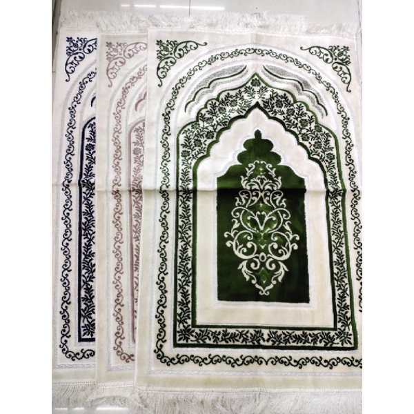 sajadah putih import Turki asli Aydin mensucat 70 x 110