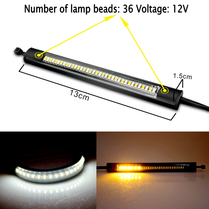 Lampu Strip LED Universal Untuk Stop Lamp / Sein / Plat Nomor Mobil / Motor