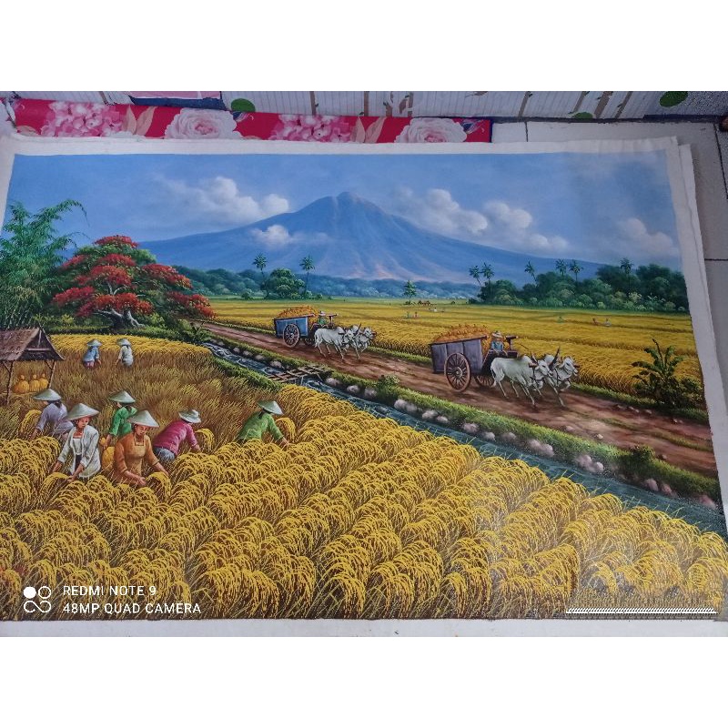 lukisan panen raya