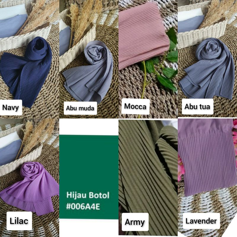 Pashmina Plisket full / Pasmina full Plisket diamond lidi pleated full 75x180 vayaon hijab