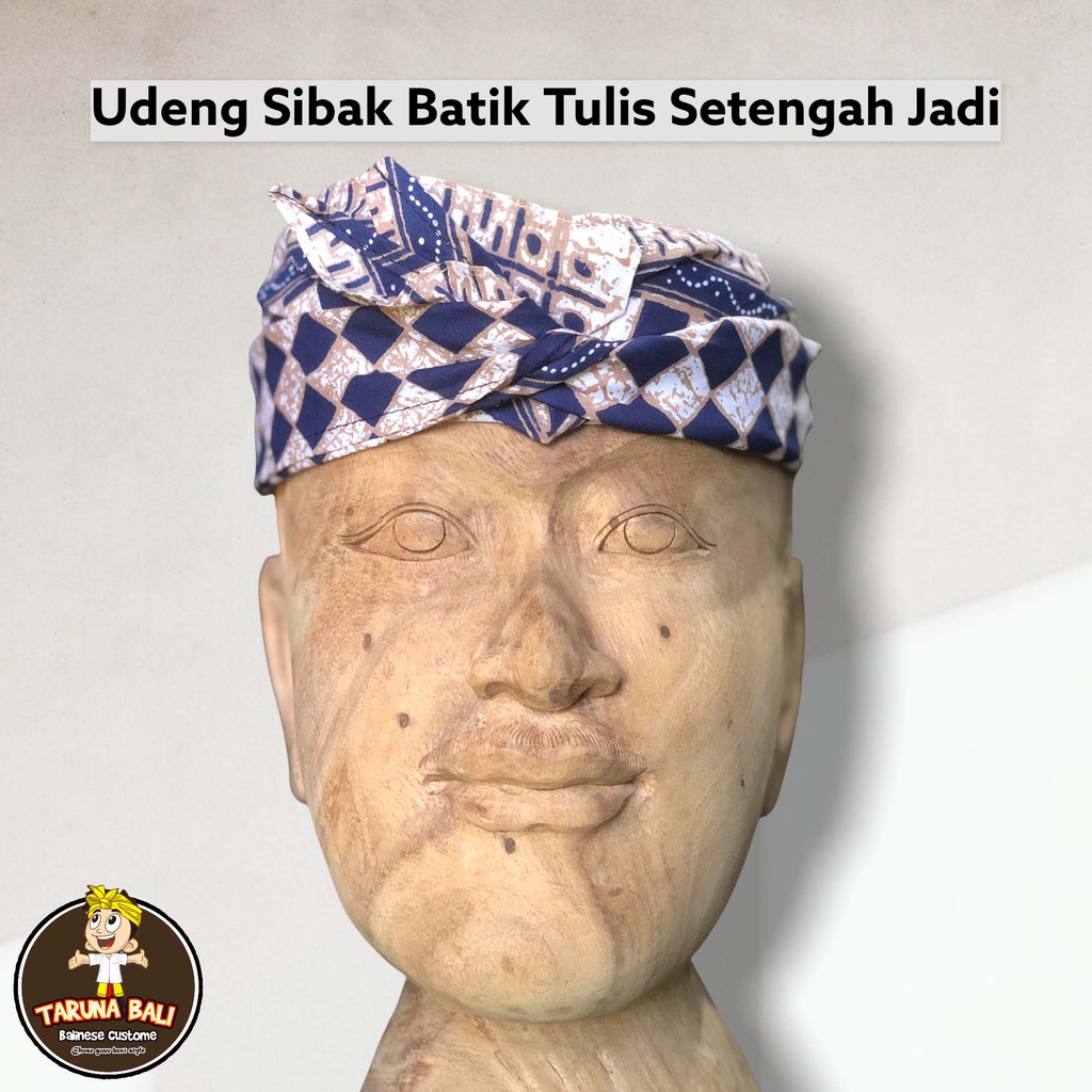 Udeng Semi Tulis Sibakan Setengah Jadi Motif 3