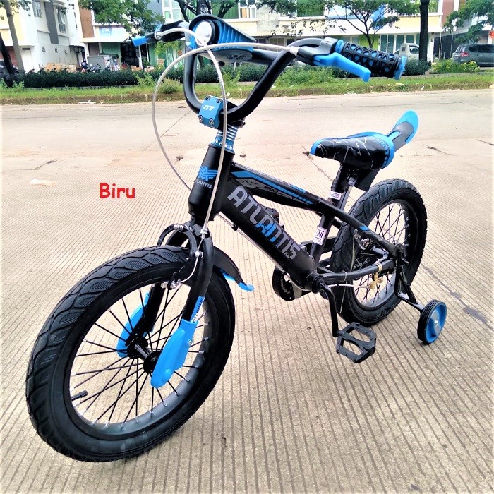 Sepeda Anak Laki-Laki BMX Atlantis Sparta 12 16 18 Inch Roda Empat Lampu Musik Garansi Termurah-4