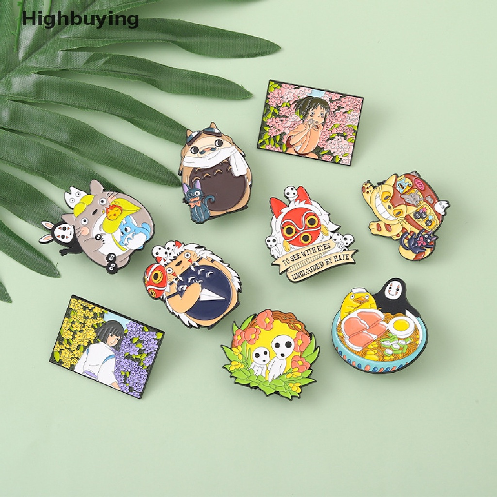 Hbid Bros Pin Enamel Desain Anime Spirited Away Totoro Untuk Koleksi