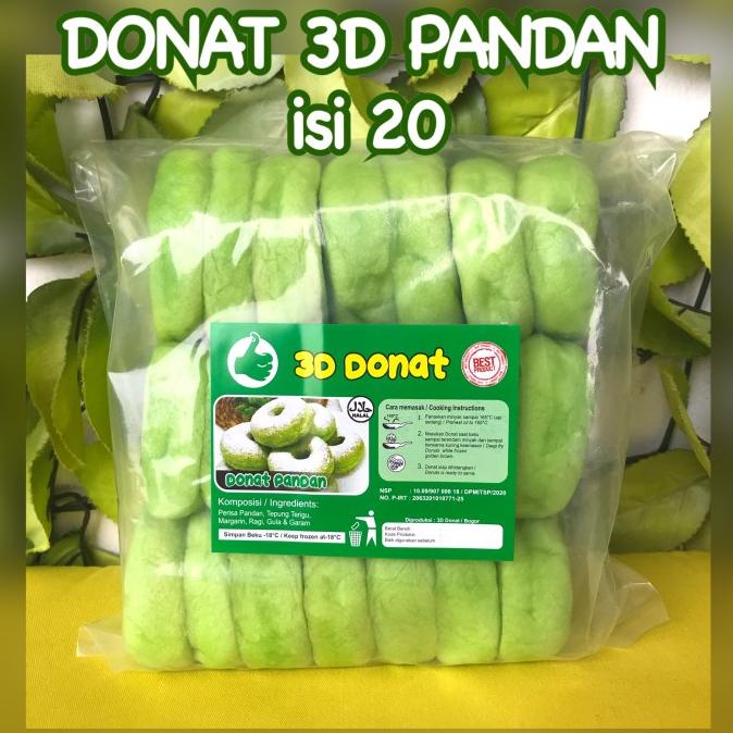 

Donat Pandan 3D isi 20