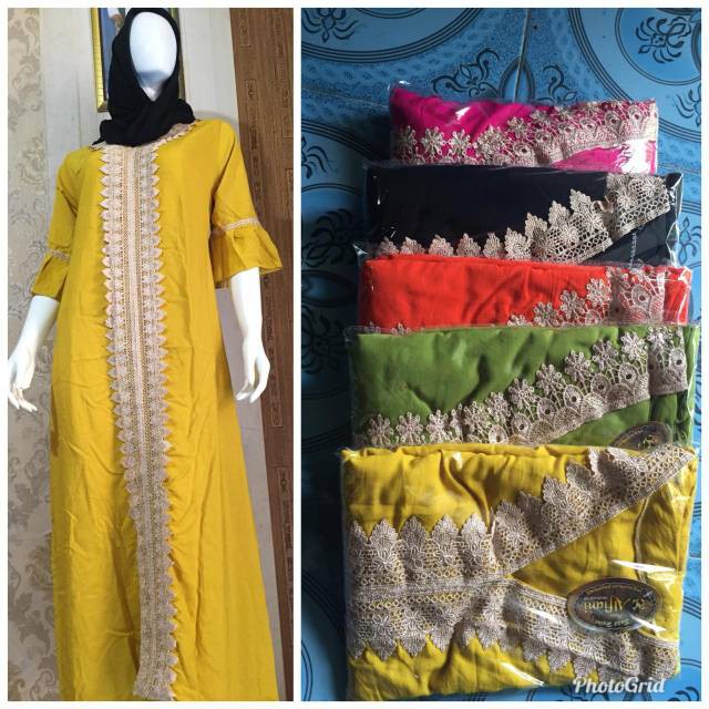 ANNIVERSARY SAHABAT TEMAN CEWEK TERBAIK JUMBO/ Gamis arabian salsabila ld 115 PB 135