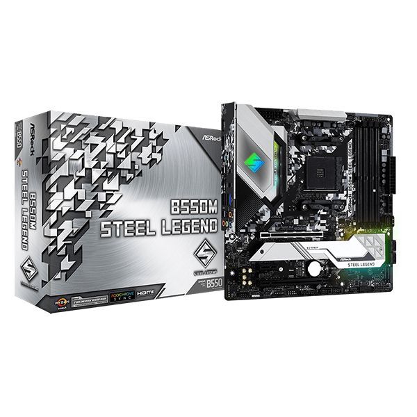 ASRock B550M Steel Legend (AM4, AMD Promontory B550, DDR4, USB3.2)