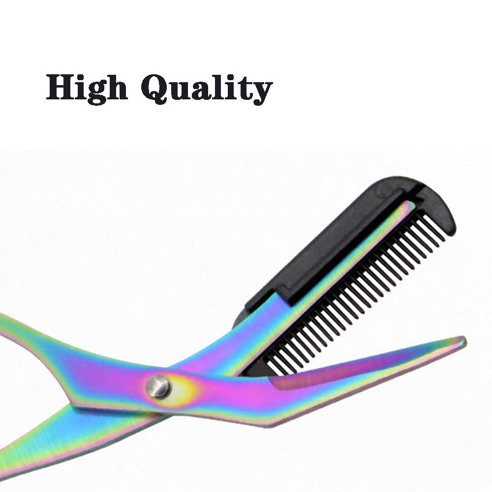 Agustina Gunting Alis Trimmer Titanium High Quality Stainless Steel Grooming Trimmer Hair Remover Membentuk Pisau Cukur Alis