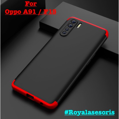 Casing Oppo A91 / F15 Hard Case Gkk Full Protection 360