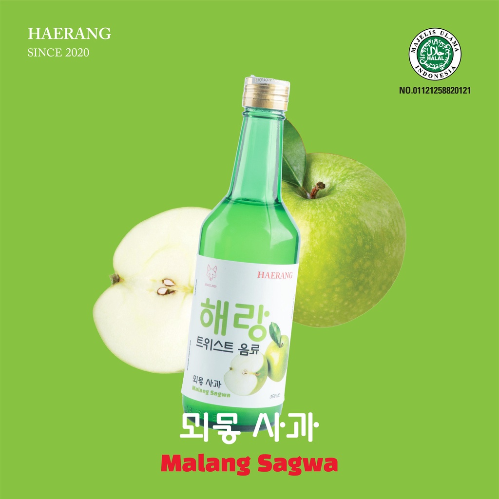 

Soju Halal / Korean Twist Drink Malang Sagwa (Apel Malang)