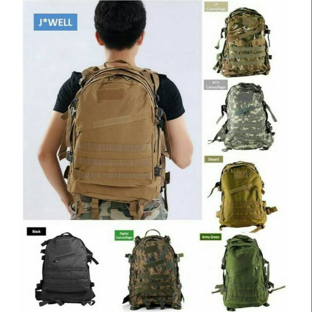Tas ransel backpack pria import army tactical