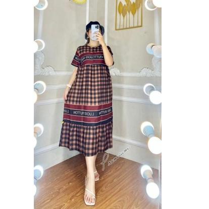 Menarik.. DASTER GUCCI VIRAL/DASTER KOTAK KOTAK KEKINIAN/DRES LEOPARD VIRAL TERBARU