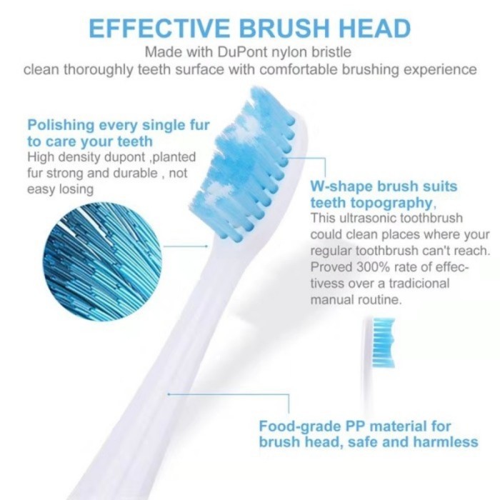 AUTO Rechargeable Electrical Smart Toothbrush turbo power