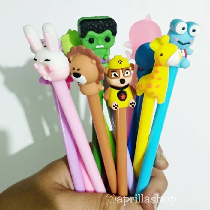 

nn 6 Pcs Pulpen Karakter Lucu Unik Gemes Campur Model ( isi 6 Pulpen )