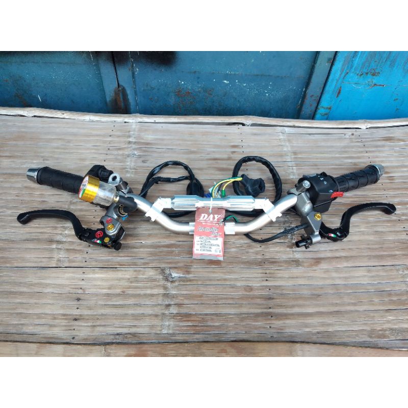 sepaket stang stir day jombo set gas kontan ksr import set master rem  brembo izumi