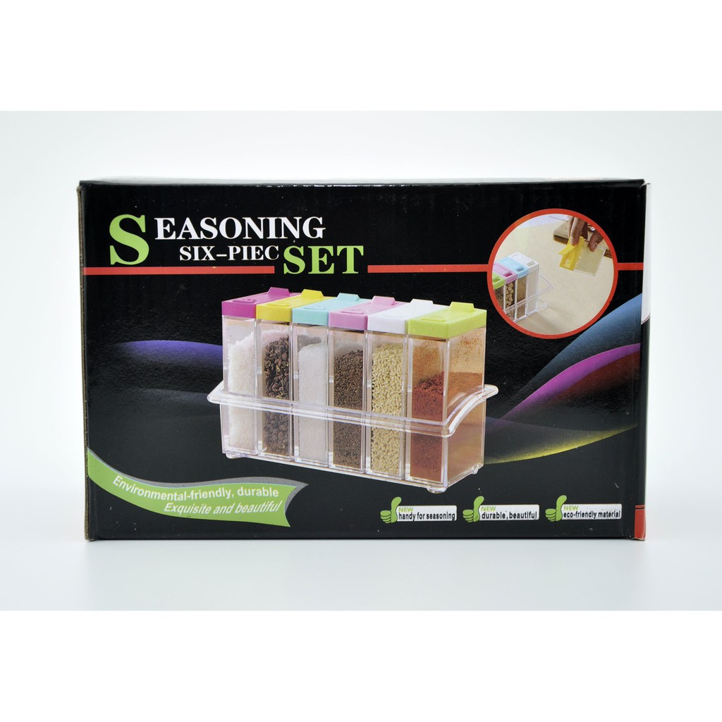 VOM Kotak Bumbu / Tempat Bumbu 6 in 1 Seasoning - 0019