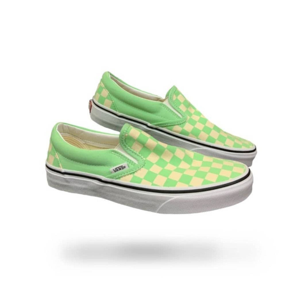 green ash checkered vans
