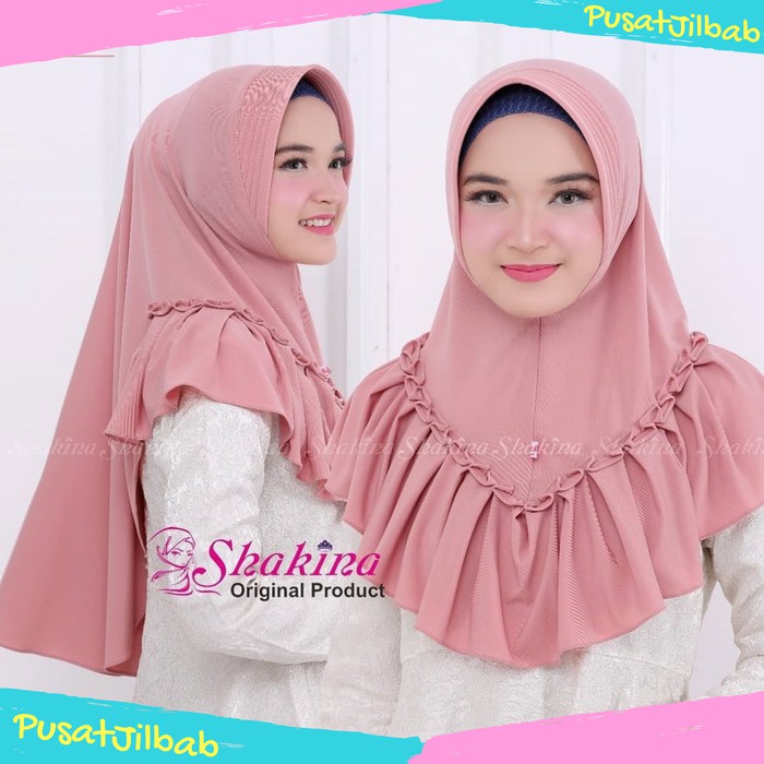 Jilbab Instan Hijab Kerudung Bergo Syria Haura Rempel Pet Antem