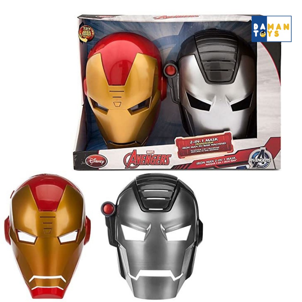 Topeng Helm Helmet Iron Man Avengers / Topeng Ironman Anak nyala / Topeng Original Iron Man Disney