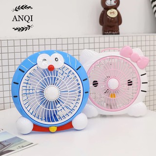 Kipas Mini Model KEPALA BONEKA LED Kipas Genggam Kipas