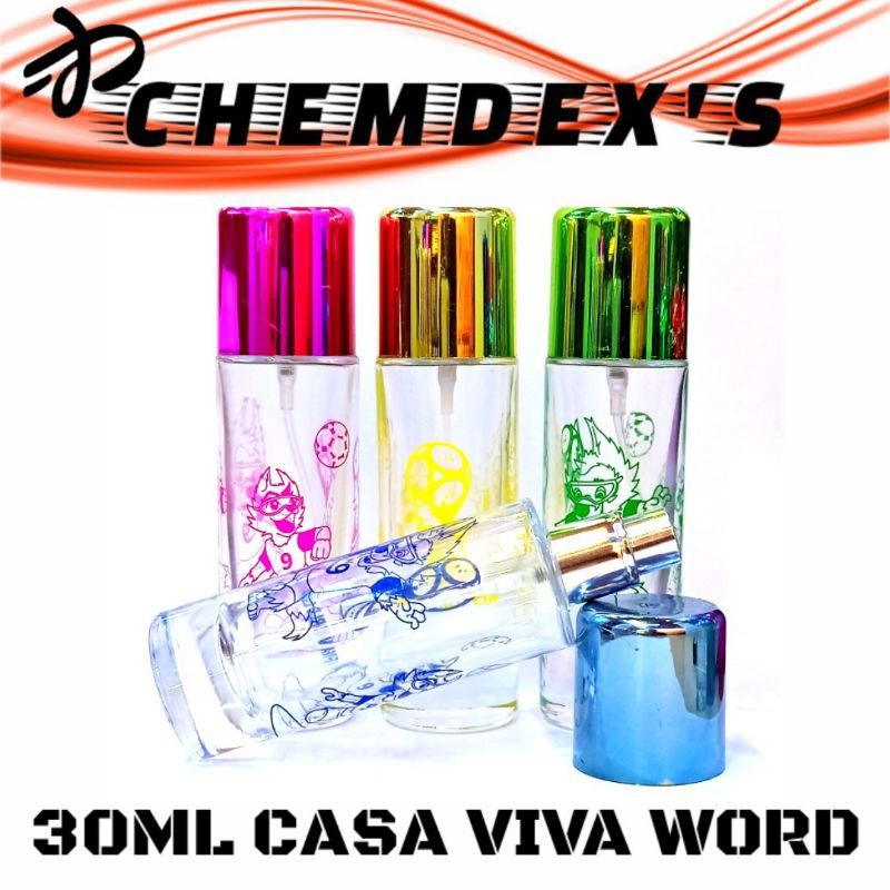 BOTOL PARFUM CASA VIVA WORD// 30ML// SPRAY|| botol parfum 30ml || botol drat//PERLUSIN