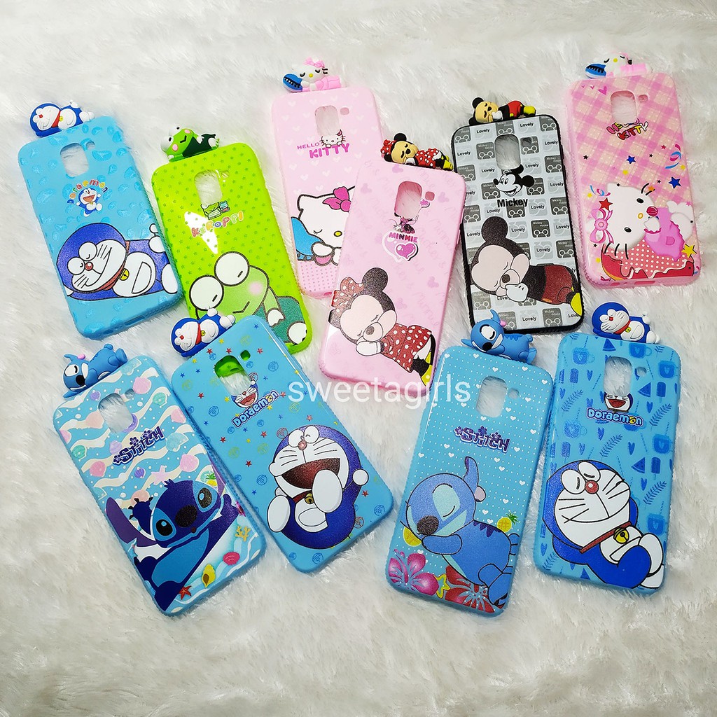 Silicon Case Glossy + Boneka 3D - Samsung Galaxy J4 - sweetacase.id - Motif Kartun - Bisa Bayar Ditempat / COD / Casing Terbaru / Karakter Lucu / Casing Kartun / Kartun / Case murah / diskon / Import