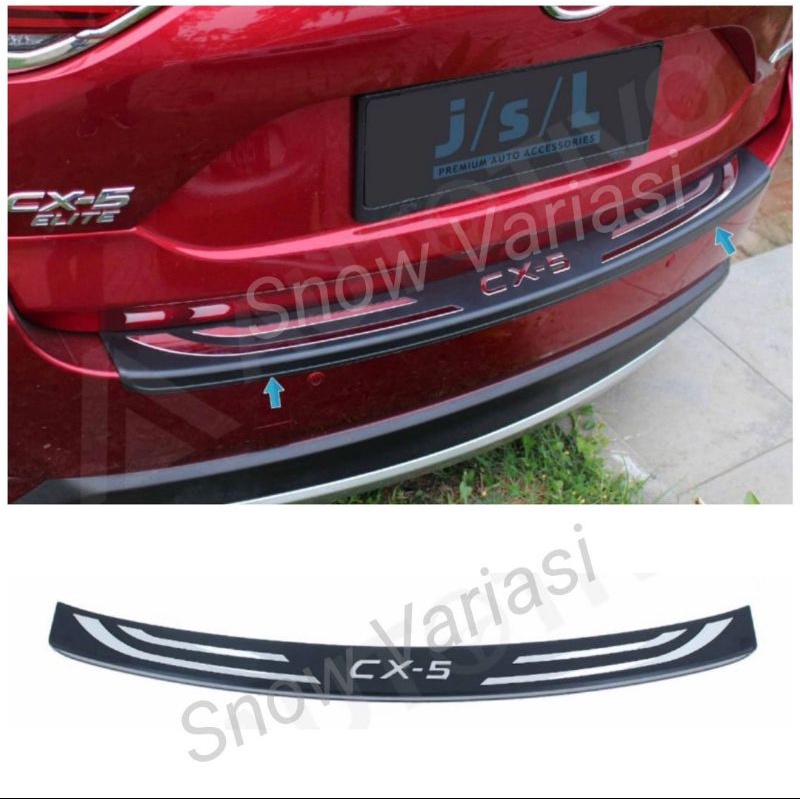 Sillplate Belakang Mazda CX5 2018 Rear Scuff Plate Platinum Jsl