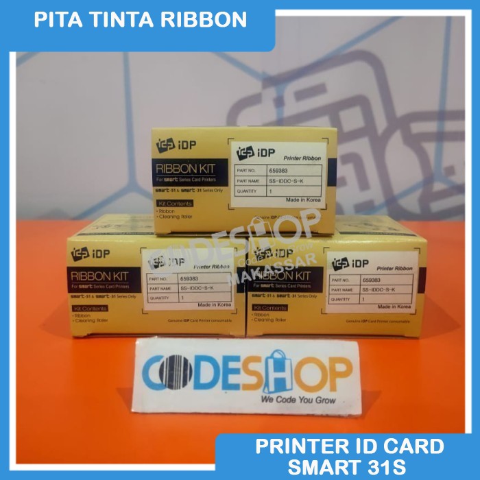 Pita Tinta Ribbon Black Hitam Printer ID Card ( Smart 51 }