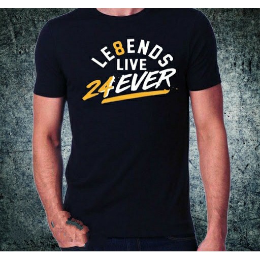 KAOS KOBE BRYANT LEGEND LIVE 24EVER NBA BASKET BAJU TSHIRT COMBED 30S