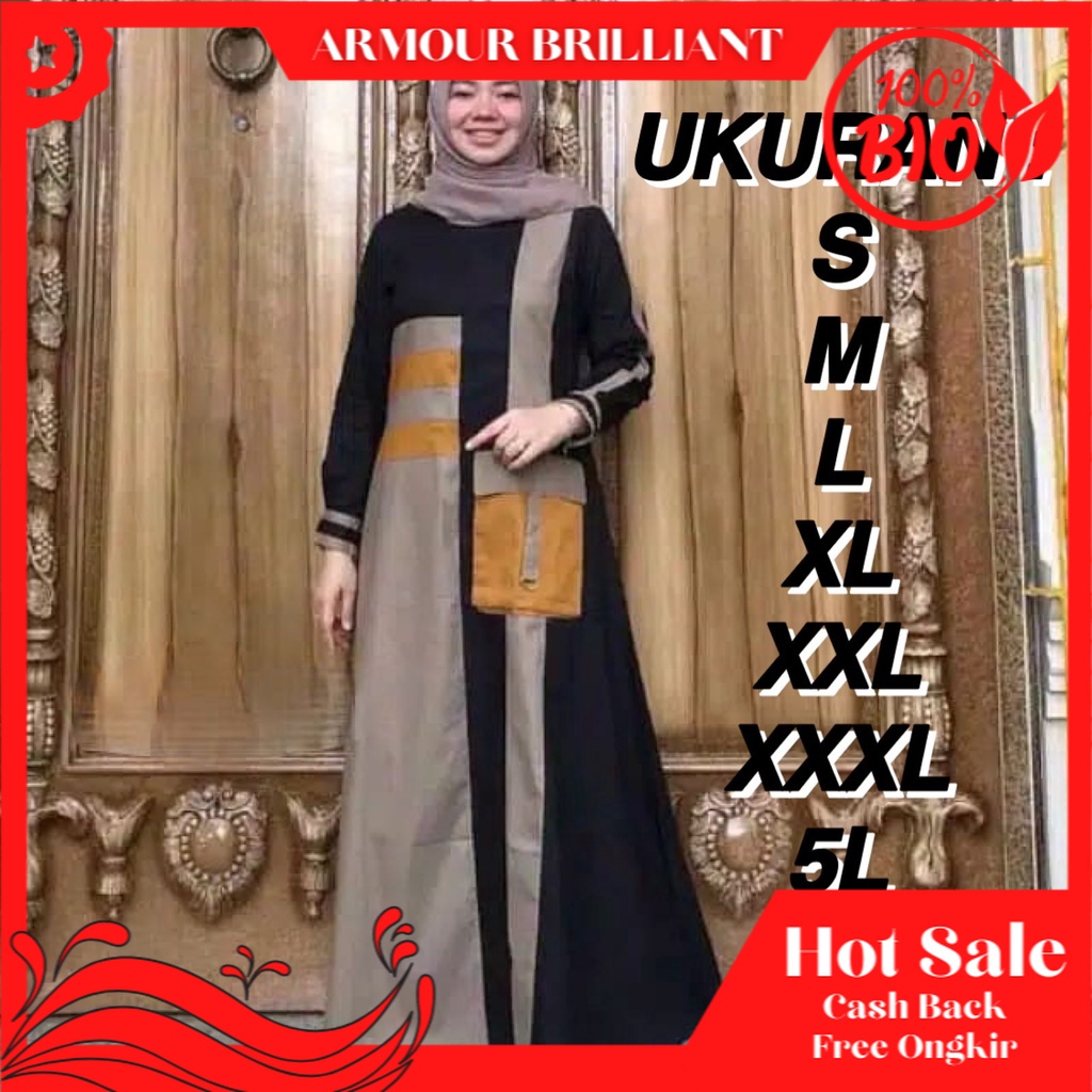 SUPPLIER GAMIS JUMBO TERMURAH / Qilla maxy S M L XL XXL XXXL 5L R_PROJECT