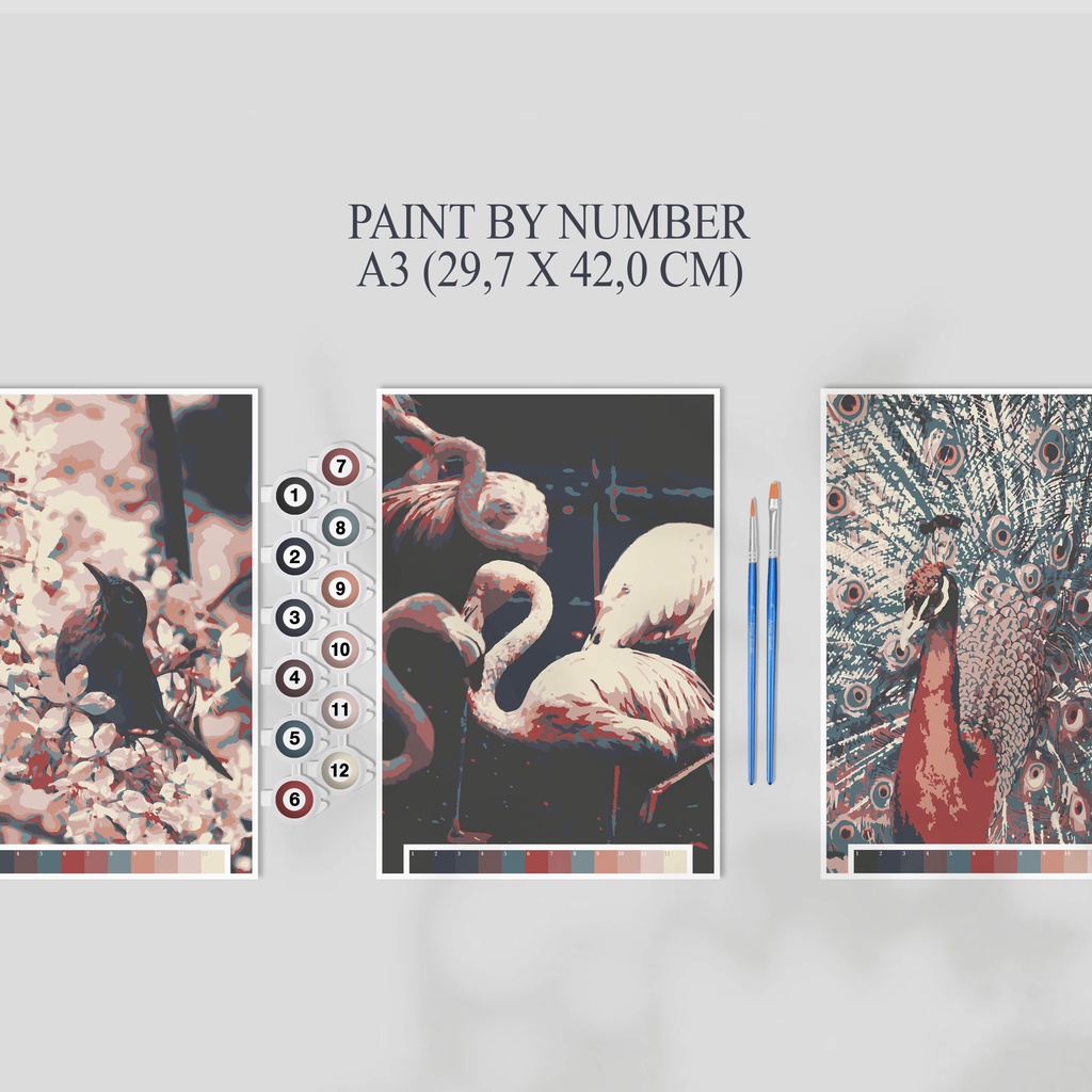 

Paint By Number Kit A3, BIRD