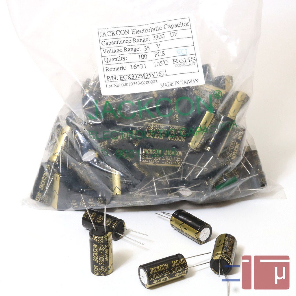 Elco 3300uf 35V Jackcon Original Taiwan