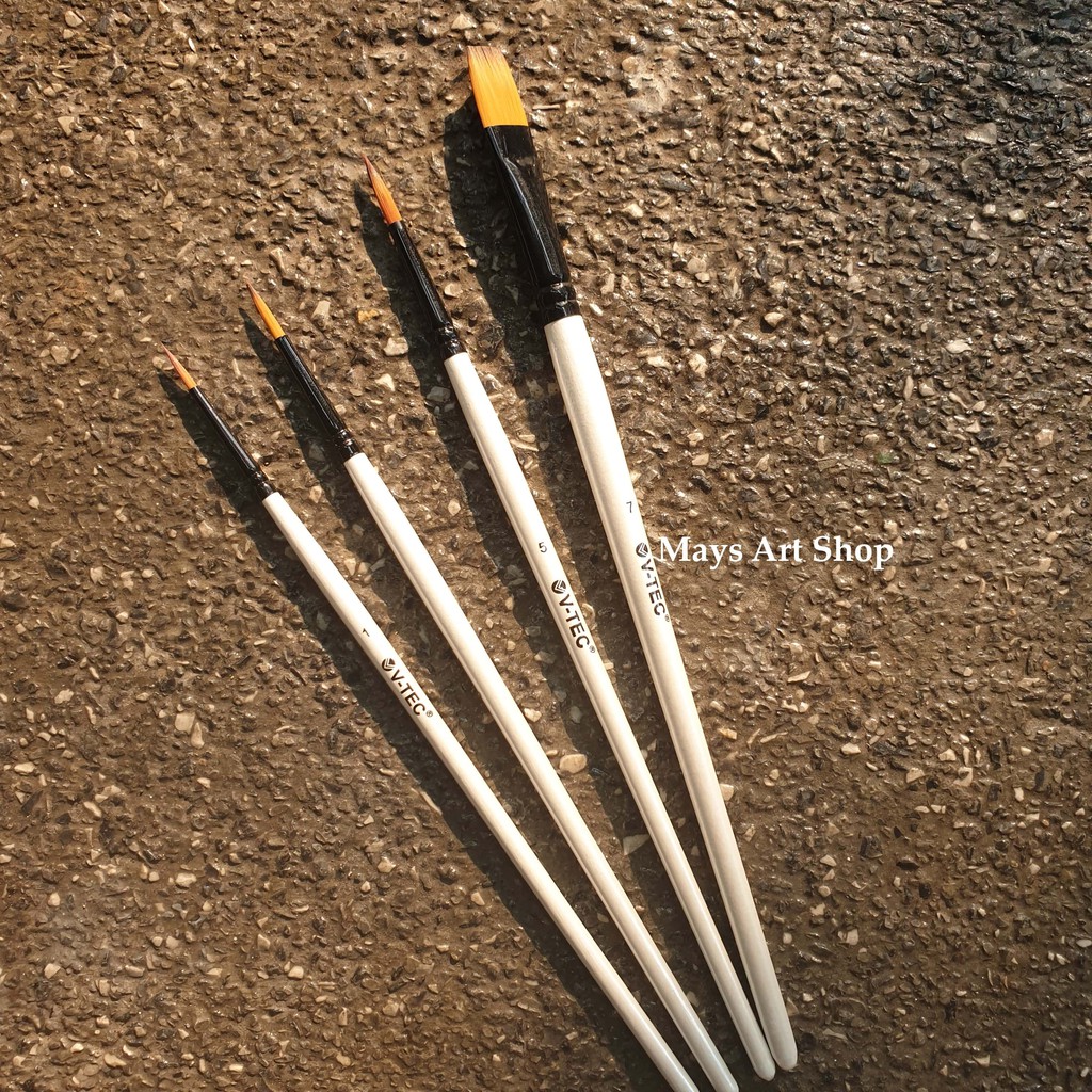 

Kuas Lukis 1 Set Isi 4 A0286-4 V-tec Artist Paint Brush Melukis Cat Air Akrilik Vtec A0286