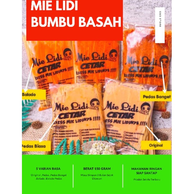 

MIE LIDI BUMBU BASAH