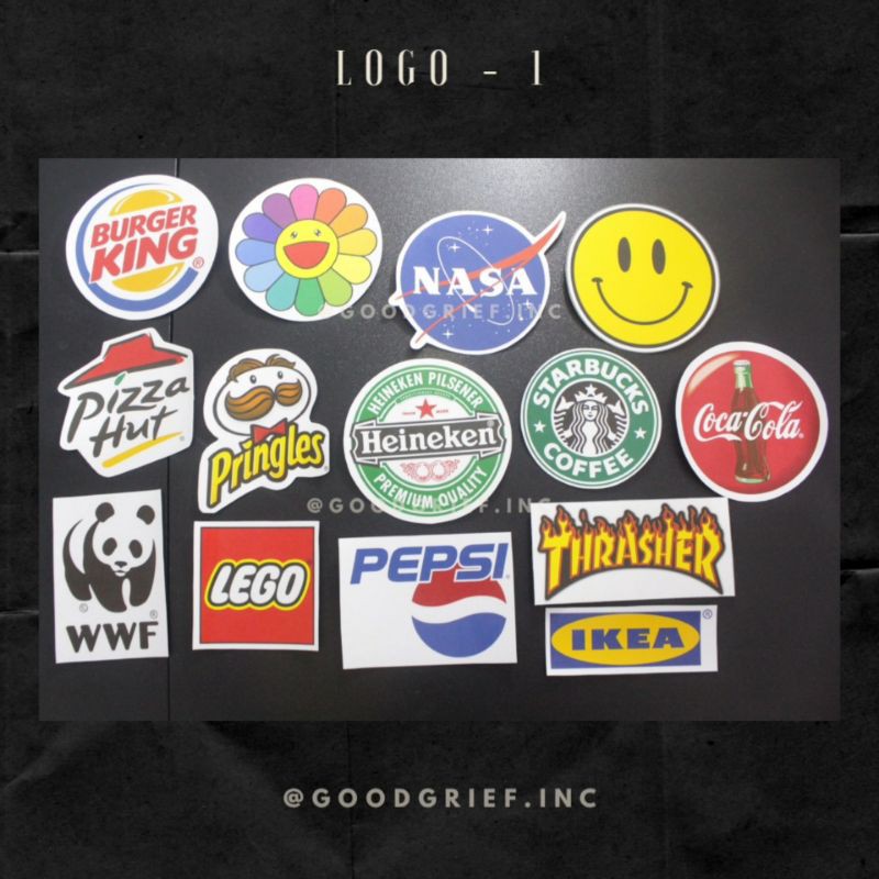 

Sticker Pack Logo (14pcs) | stiker cutting murah