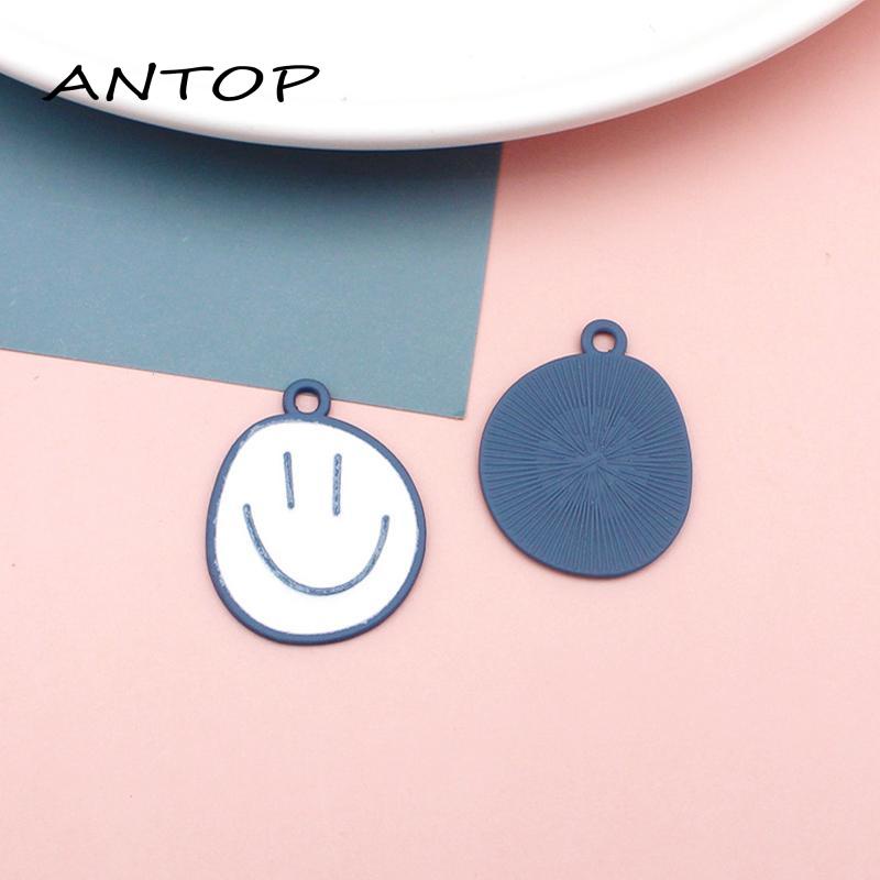 Kalung Rantai Dengan Liontin Smiley Face Untuk Wanita