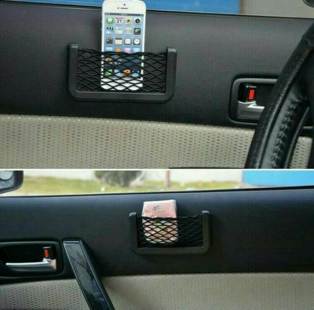 Car Net Pocket SMALL / Jaring Tempat Hp Untuk Mobil / Aksesoris Mobil