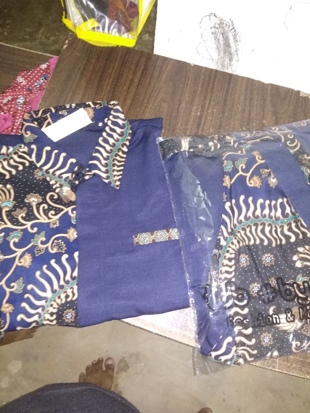 Gamis Remaja Couple Pasangan Batik Baloteli Dress Wanita Couple Mewah Motif Batik Premium Terbaru