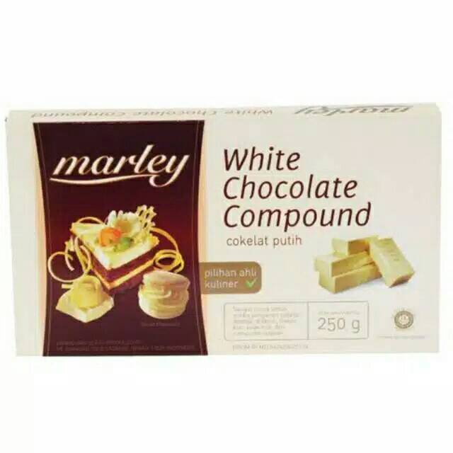 

marley white chocolate compound 250 gram 24pcs 2karton