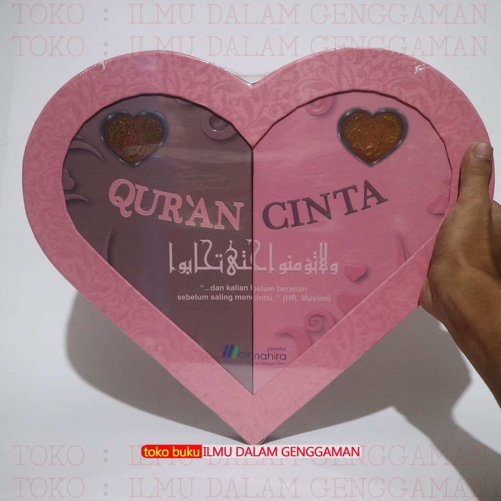 BISA COSTUM NAMA - Ukuran Besar PINK Al Quran Cinta Almahira Almahira Kado Pernikaha