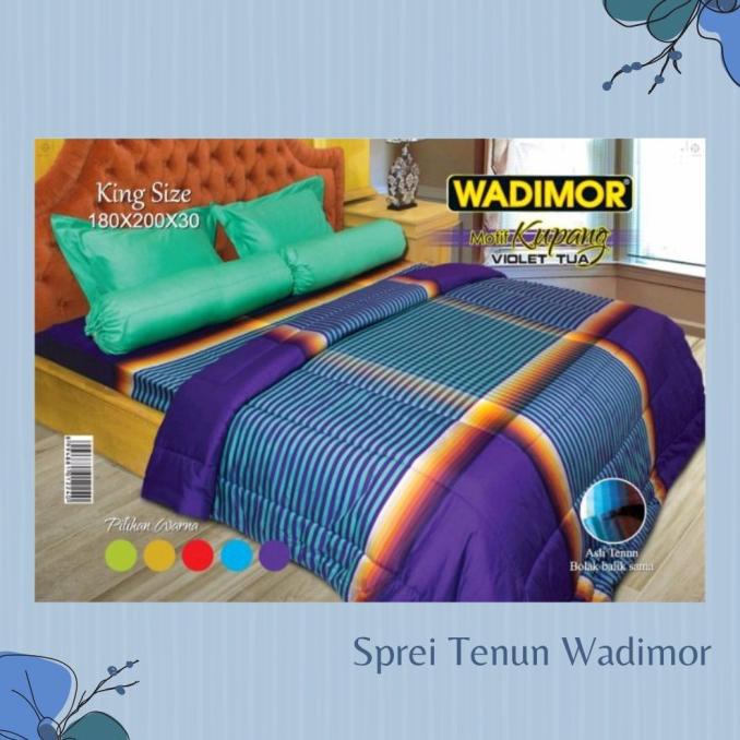Sprei kotak kotak garis murah wadimor