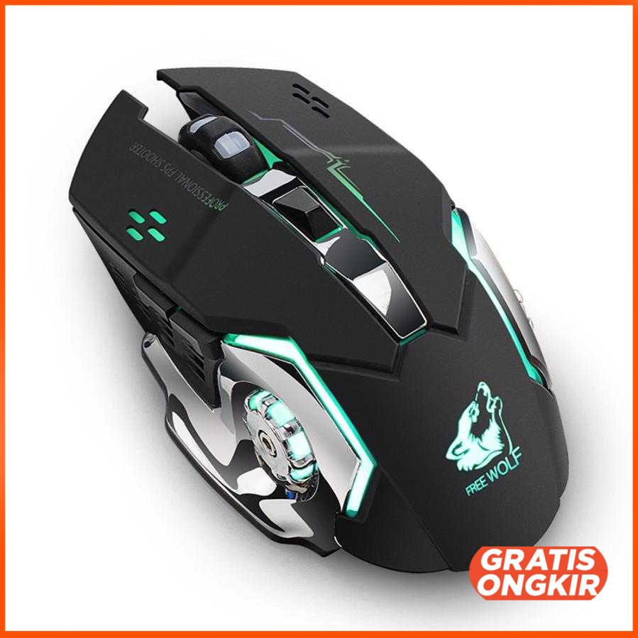 Wireless Gaming Mouse LED Light 1800 DPI - X8