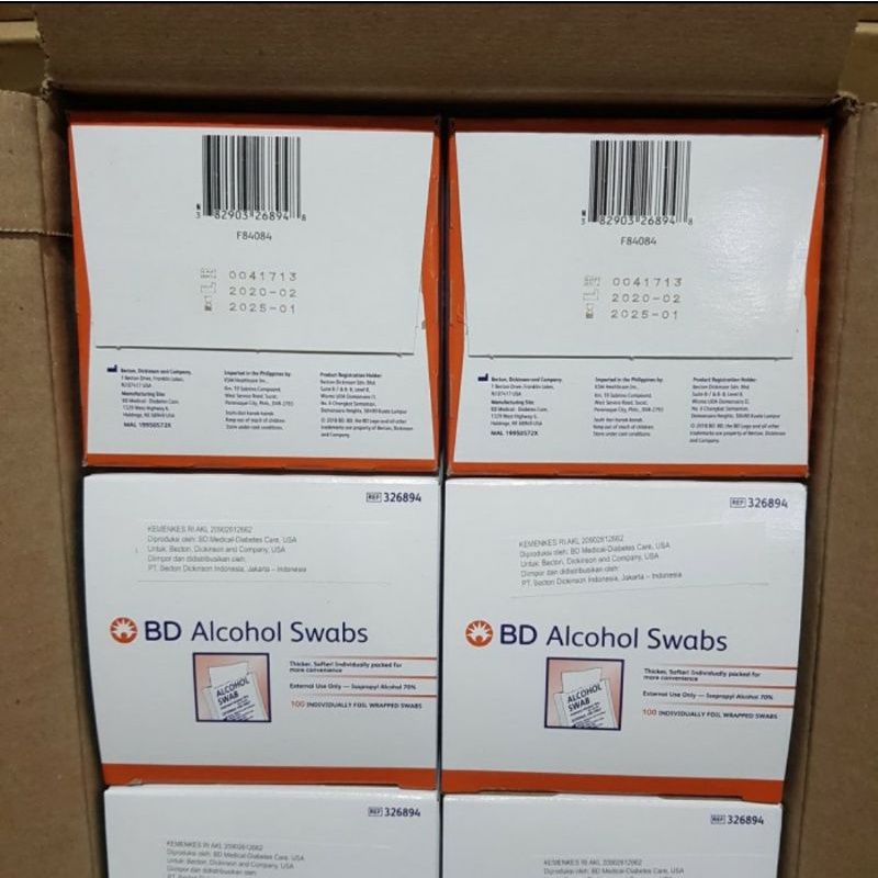 BD Alcohol Swabs Tisu Alkohol Swab Alkohol 70%