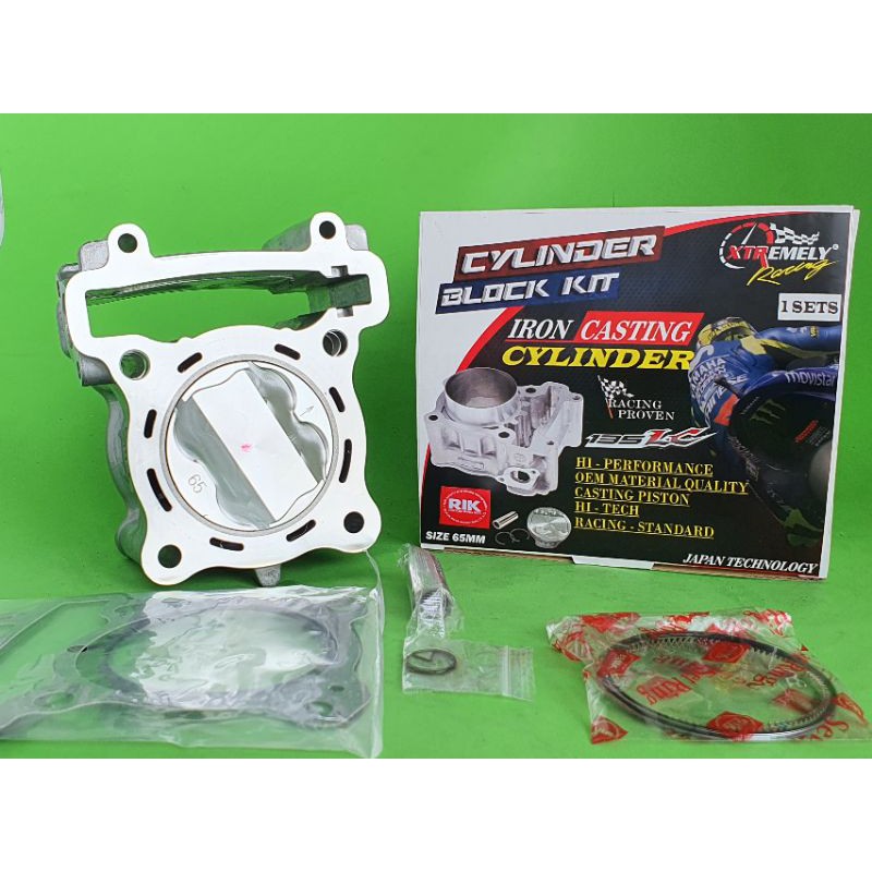 BLOKSET BLOK CYLINDER BORE UP VIXION MX KING OLD NEW 65MM 200cc IRON CASTING HARIAN TOURING TURING